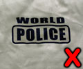 Unused 'World Police' Fabric