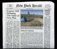Mini New York Herald newspaper.