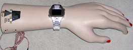 Oversized arm with working video watch